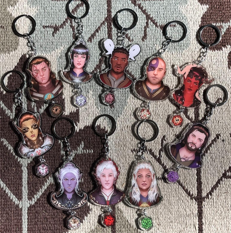 Baldur's Gate Keychains